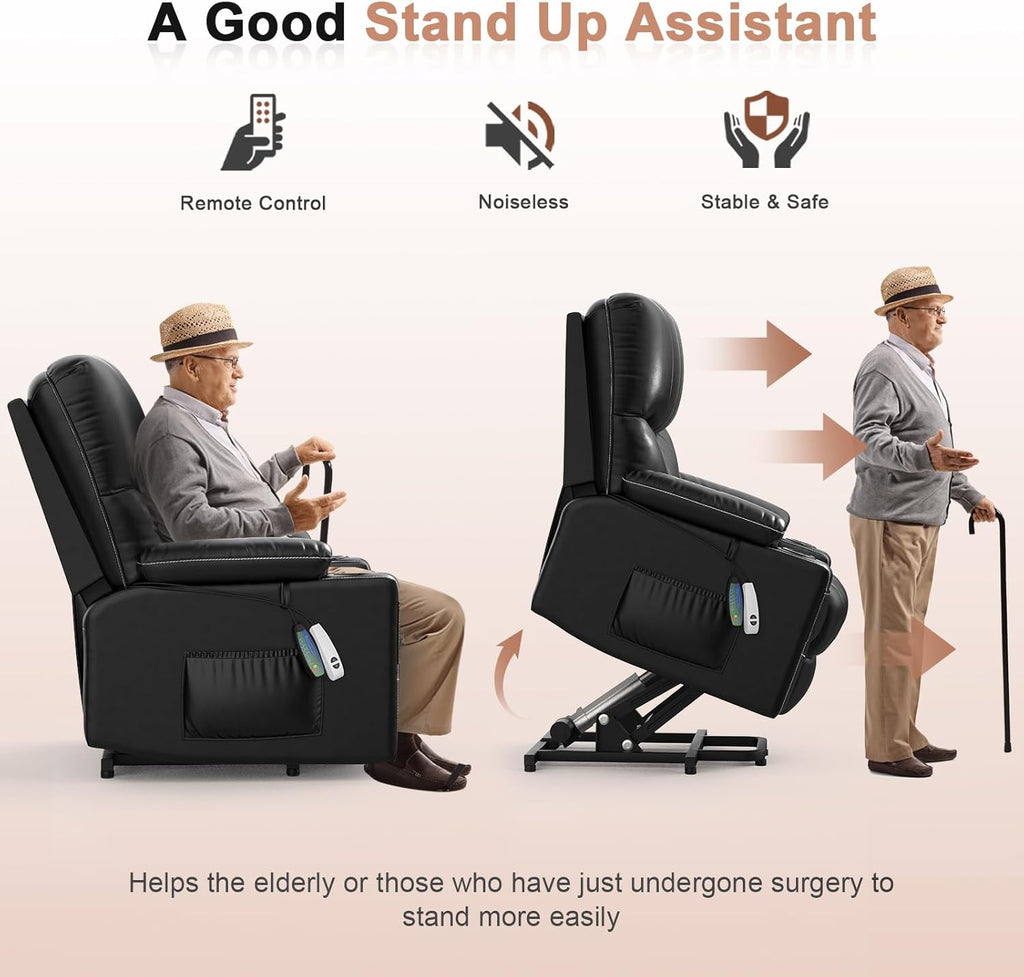 Oversized Power Lift Recliner Chair with Heat and Massage Z585150