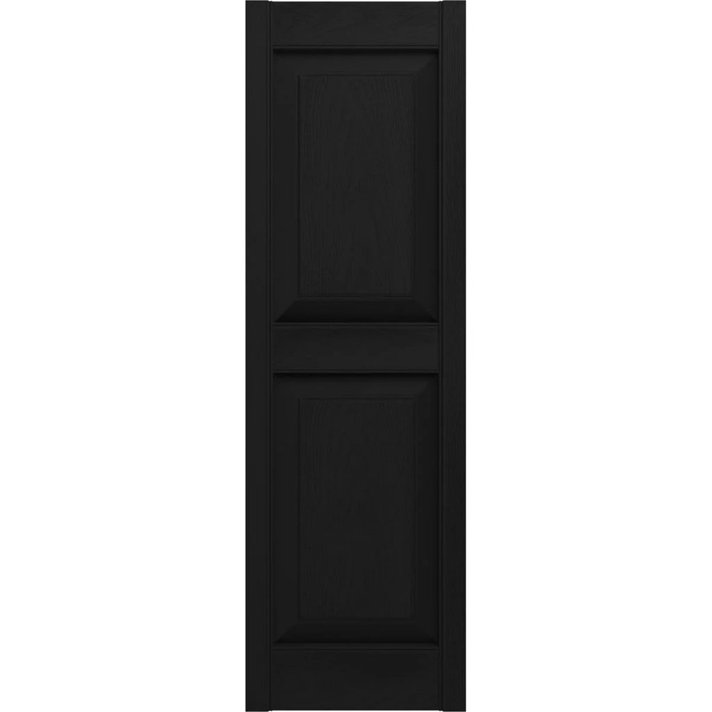Black Raised Panel Shutters Per Pair V974