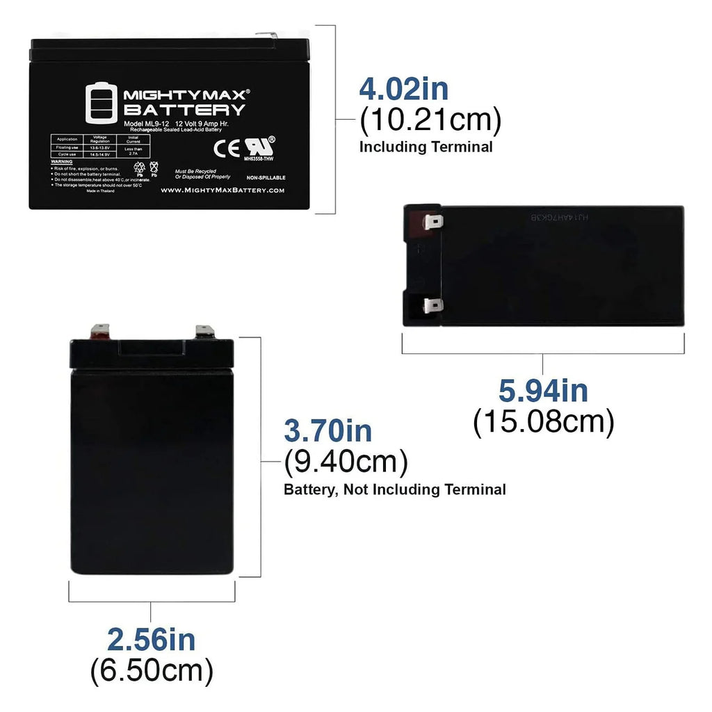 12V 9AH Replacement Battery X426