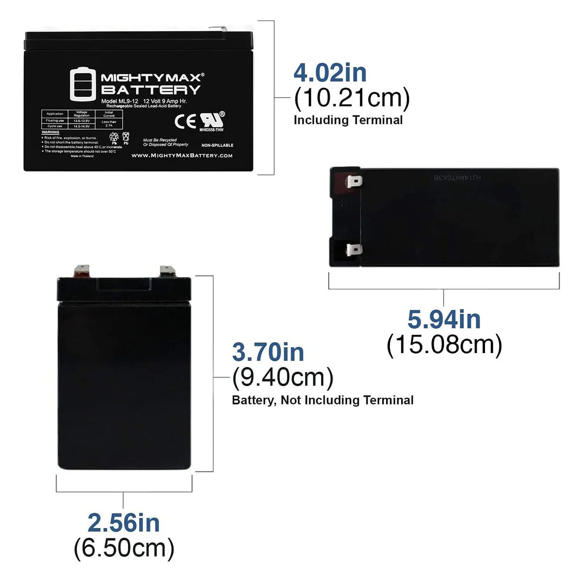 12V 9AH Replacement Battery X426