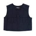 Dark Navy Blue Polyester Vest Carrier Y110459