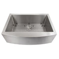 33 in. Stainless Steel Farmhouse Kitchen Sink with Bottom Grid N2851