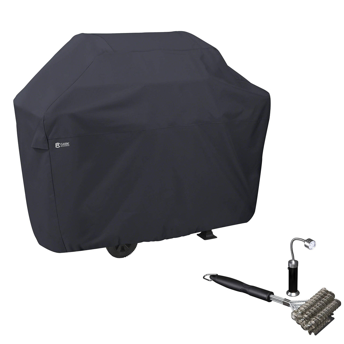 X-Large BBQ Grill Cover with Grill Brush & LED Light Z58090