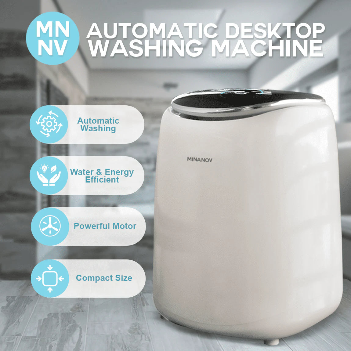 Mini Portable 2 in 1 Washer and Spin Dryer L449
