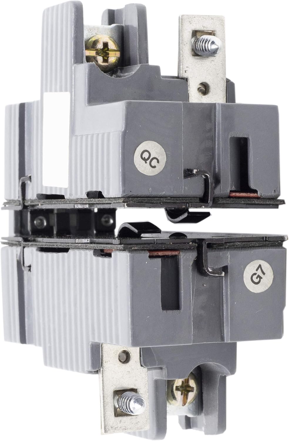 Two Pole 15 Amp Circuit Breaker, Grey, Pack of 2 Q5296