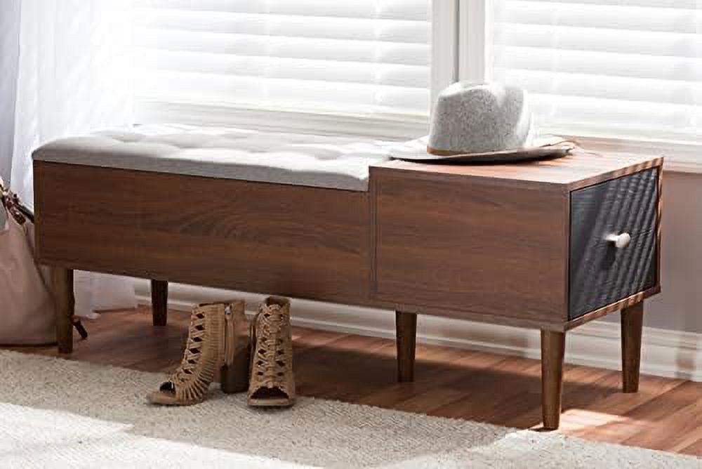Brown Fabric Shoe Rack Cabinet Q918440