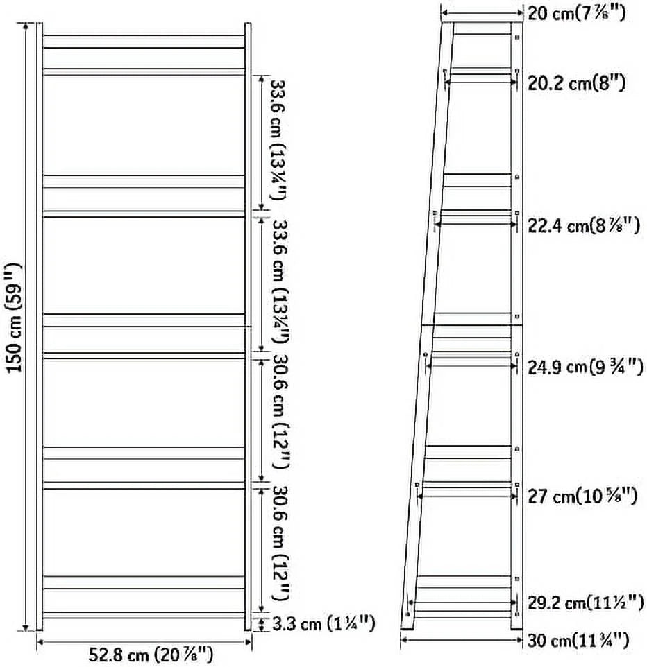 5 Tier Tall Bookcase W184807