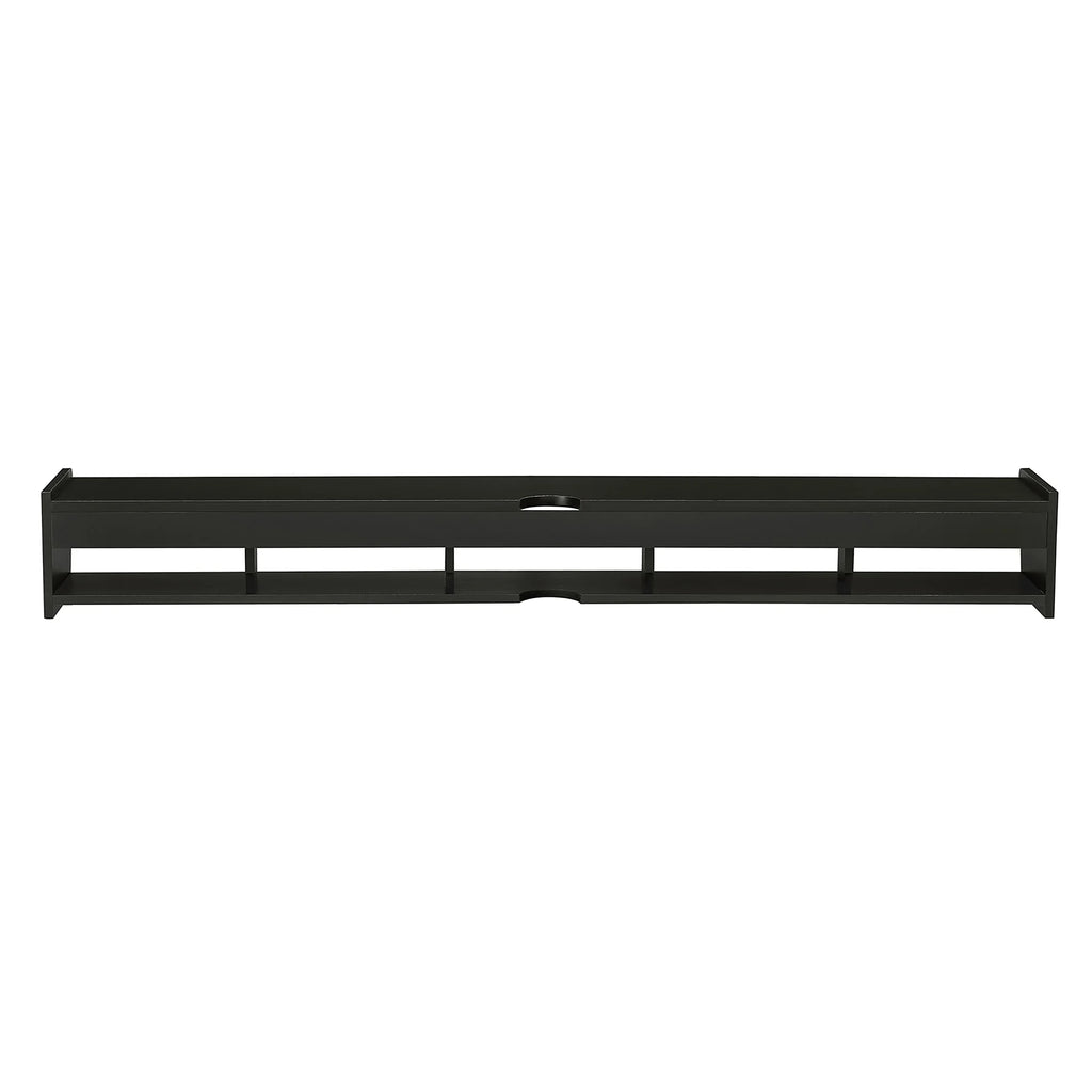 Solid Black Floating TV Stand T844051