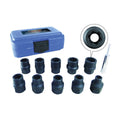 11pc 1/2" Dr Metric Impact Sockets X32151
