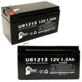 12V 1.3Ah Sealed Lead Acid Battery with Terminal Adapters T121
