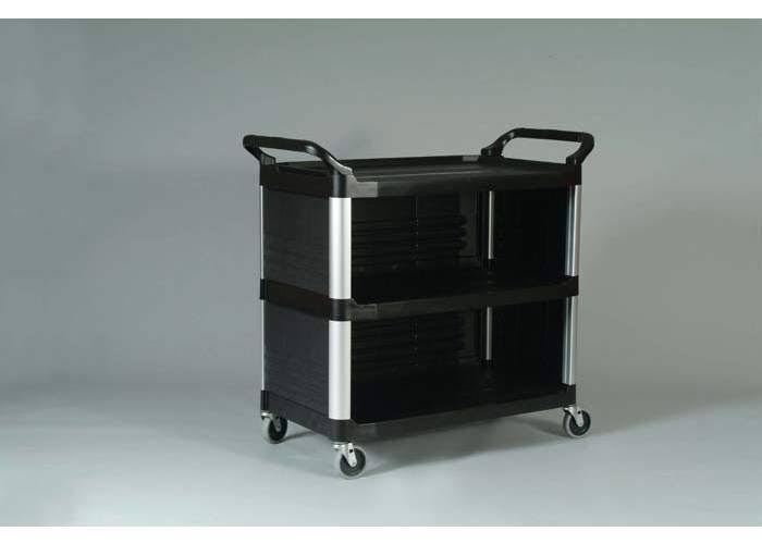 Black 3-Shelf Utility Cart H671