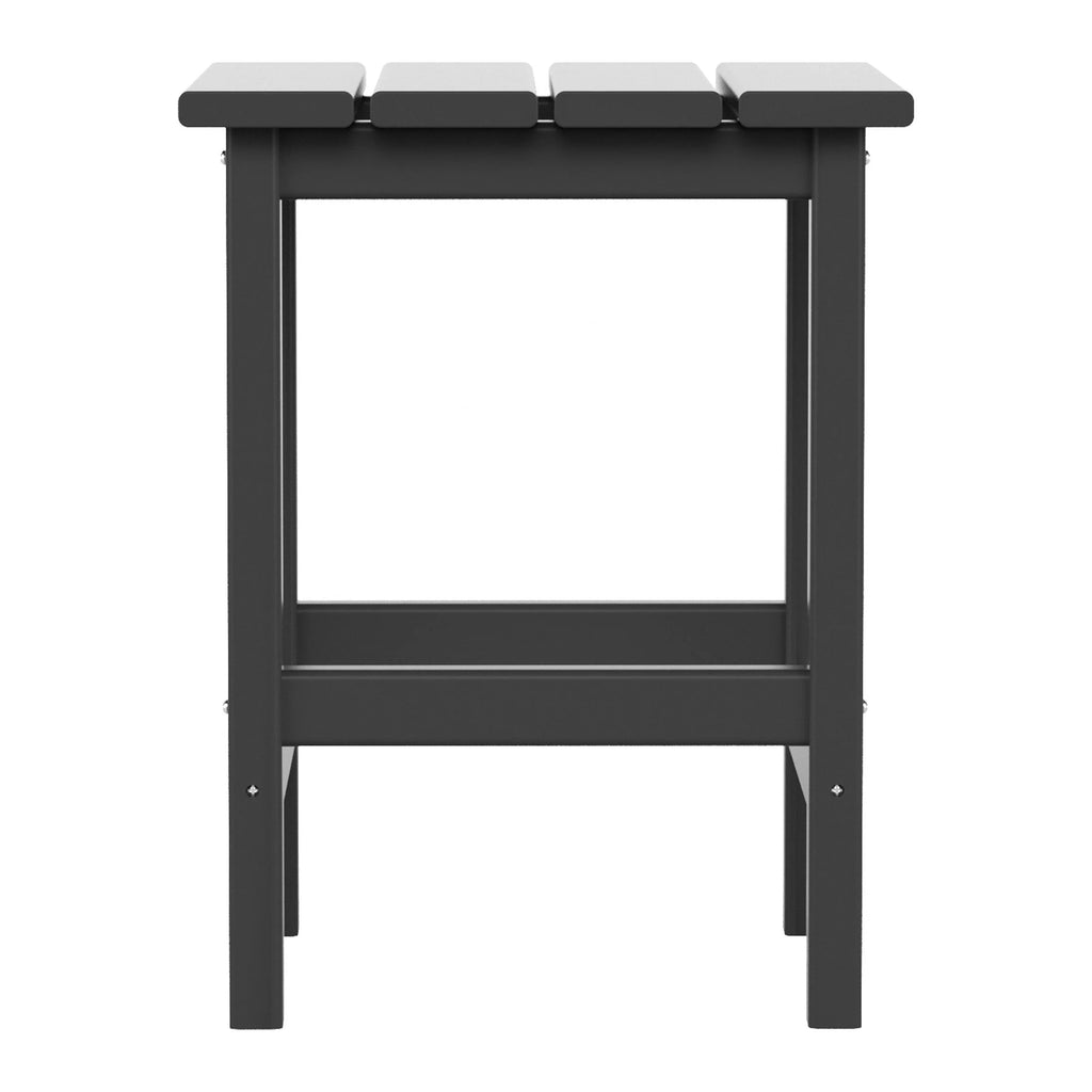 Black Plastic Adirondack Outdoor Side Table O897758