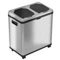 Dual Compartment Stainless Steel Sensor Trash Can 16 Gallon S196567