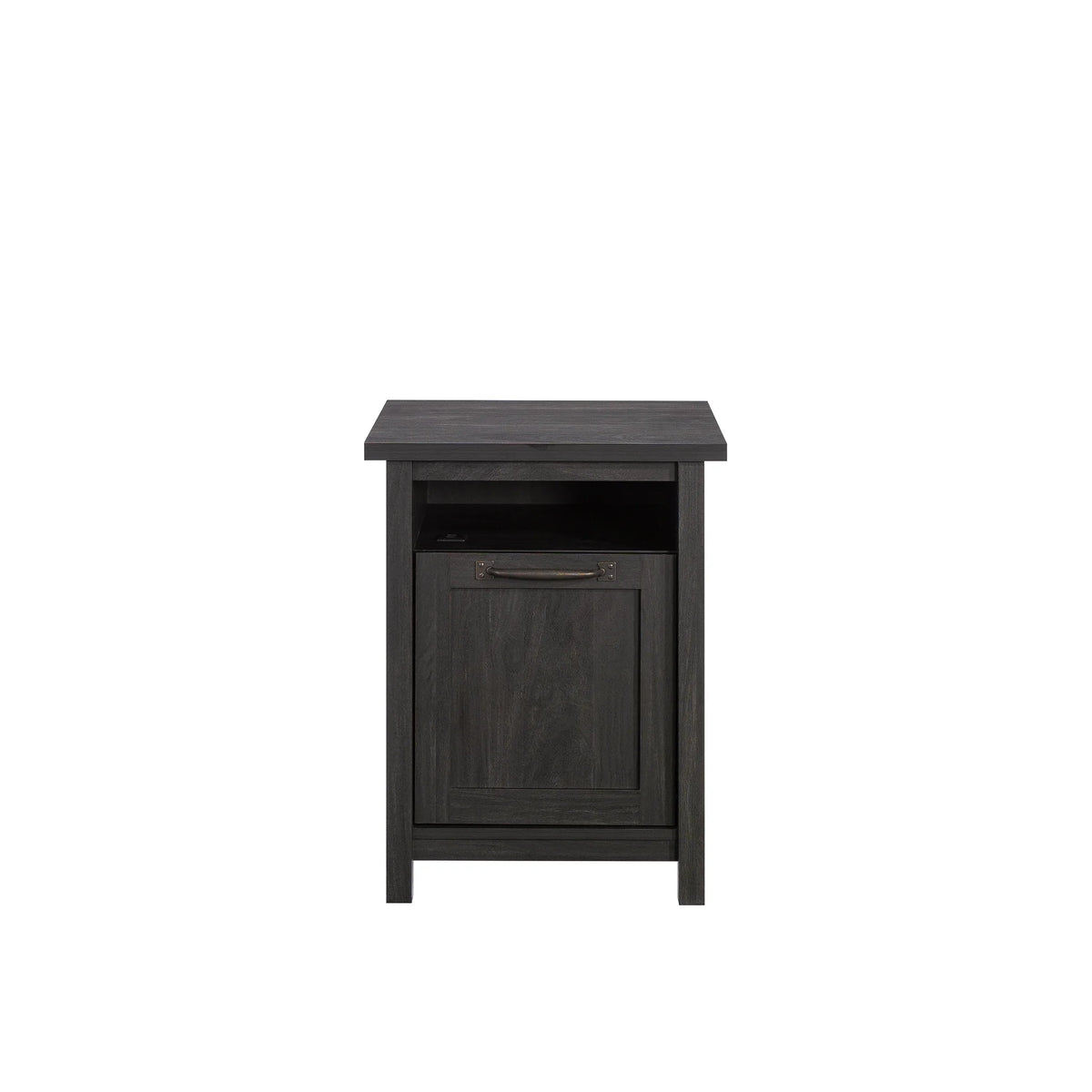 Black Finish USB Side Table Y608