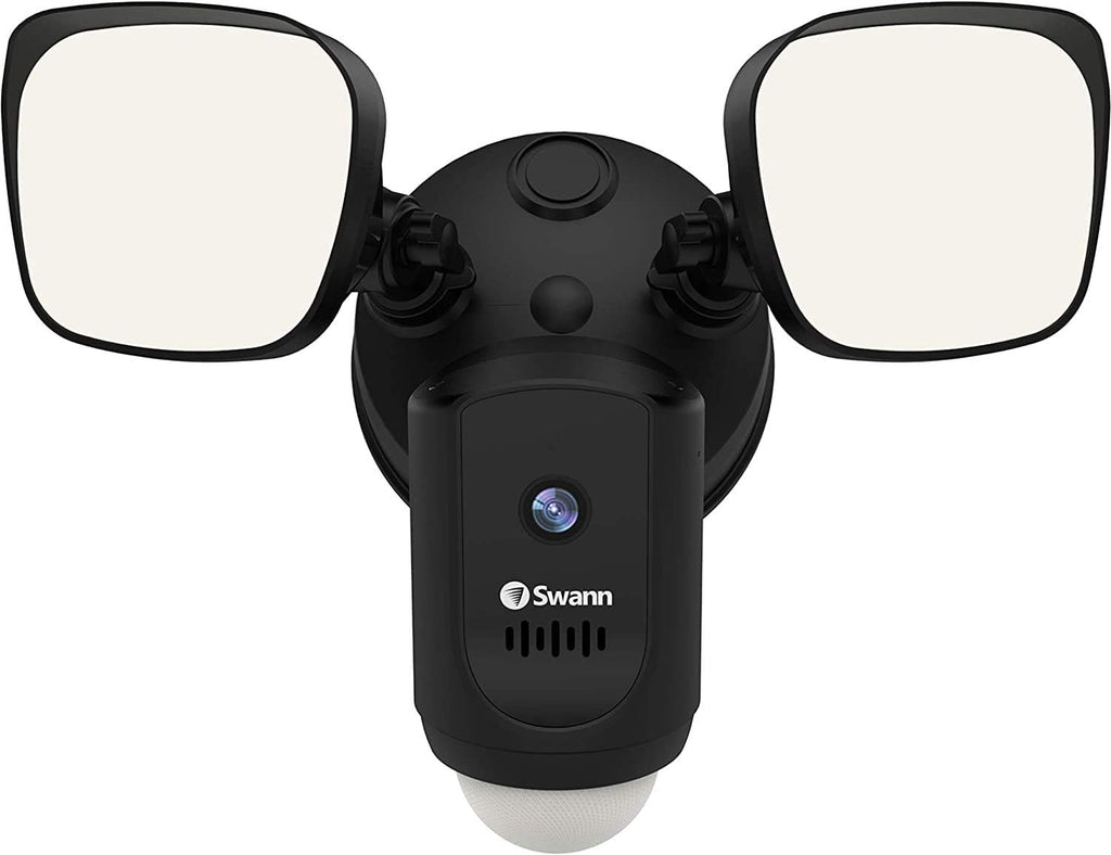 White 1080p Wi-Fi Floodlight Security Camera with Color Night Vision C408760