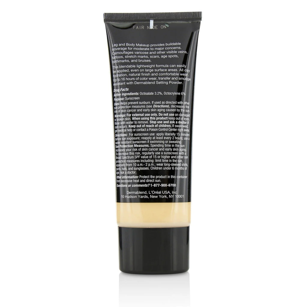 Leg and Body Make Up Liquid Body Foundation Sunscreen Broad Spectrum SPF 25 - #Deep Natural 100ml/3.4oz W369913