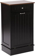 Free-Standing Tilt Out Trash Bin with Drawer and Countertop Grey I64805