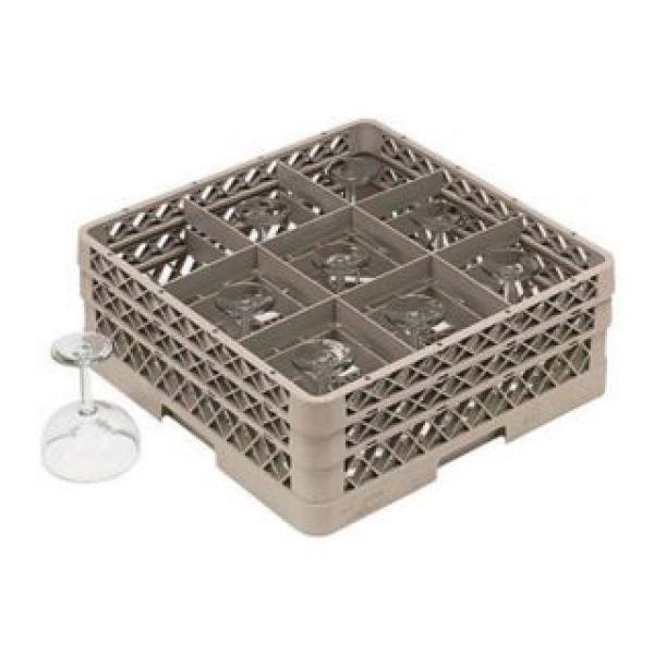 Beige 9 Compartment Full Size Rack with 2 Extenders N834