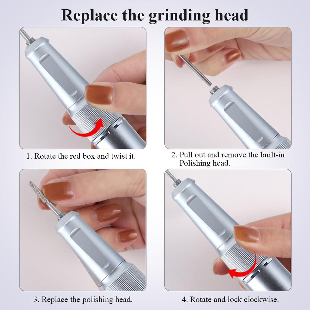 Portable Rechargeable 35000RPM Electric Nail Drill Machine T663