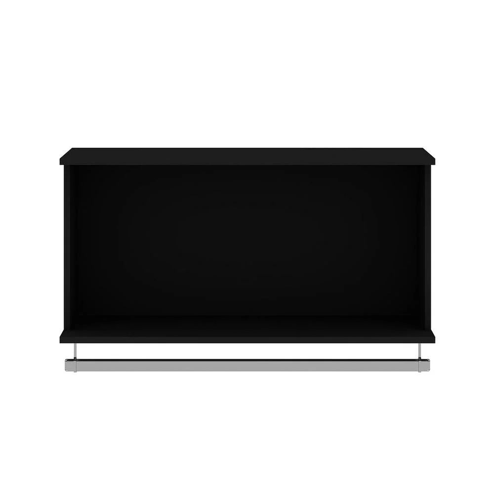 Black Floating Closet with Shelf and Rod Y182850