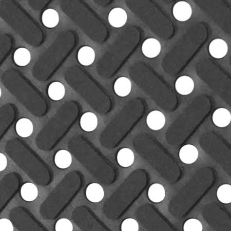 Black Non-Slip Rubber Matting F64573