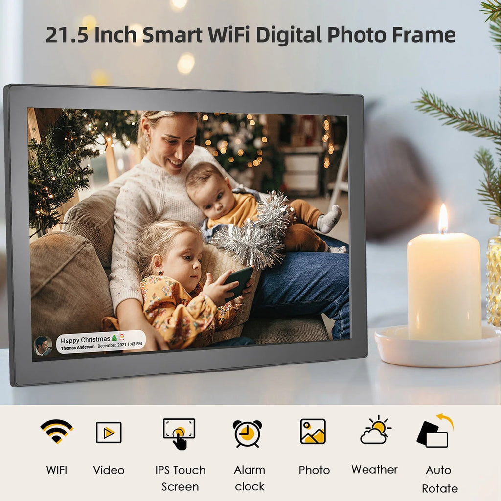 21.5-Inch WiFi Digital Picture Frame with IPS Screen A8022