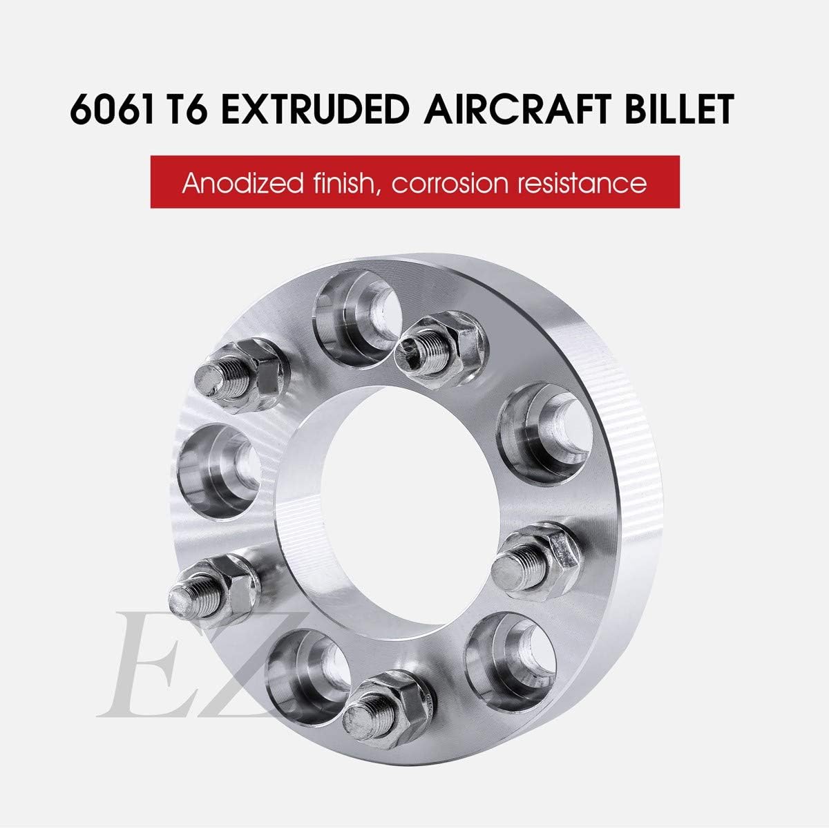 2 Wheel Adapters 5x5.5 to 5 Lug 5" Thickness 1 Inch M27680