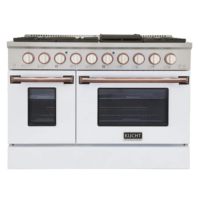 White 48 Dual Fuel Range J3924