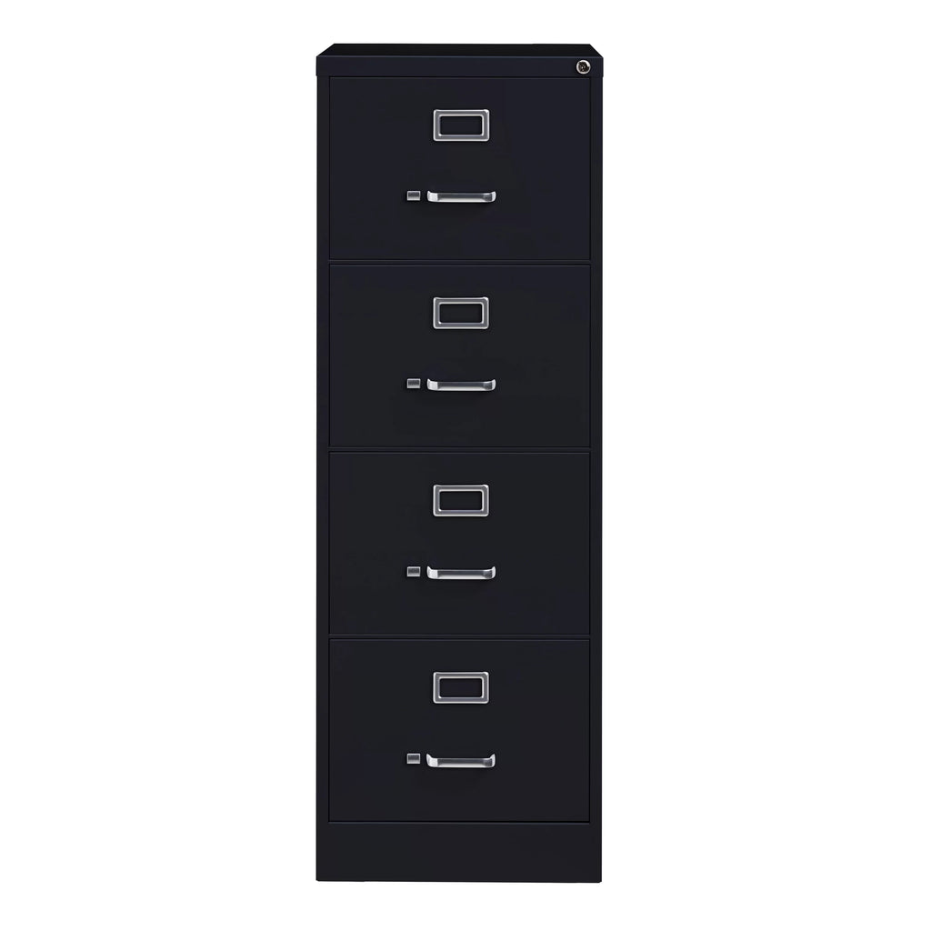 18" W 4 Drawer Black File Cabinet H415901