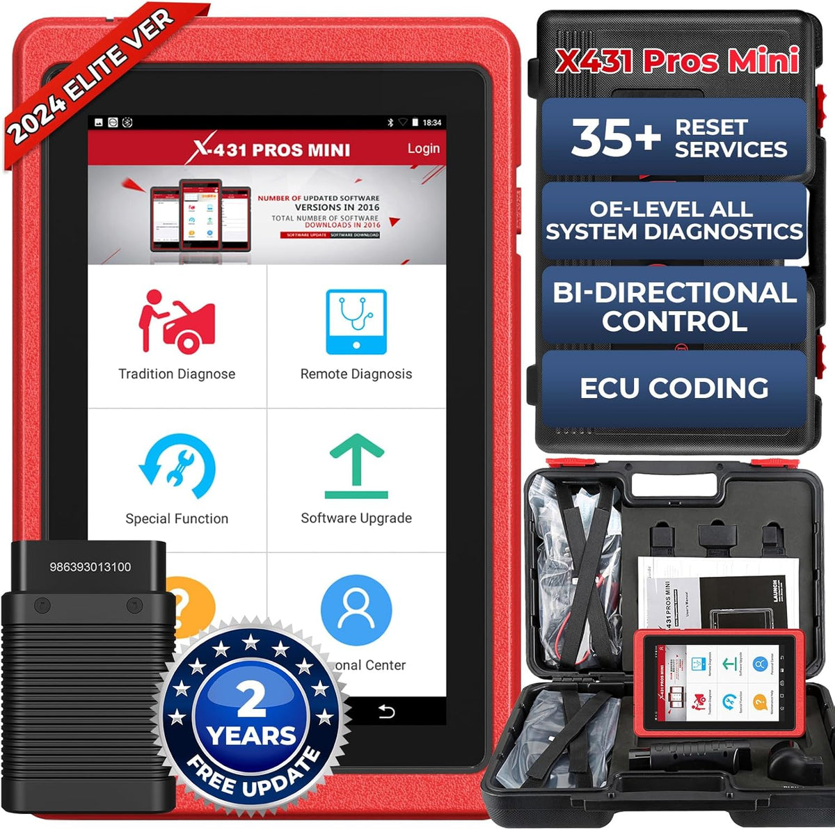 ECU Coding Diagnostic Scanner Bi-Directional Scanner with Bluetooth M377