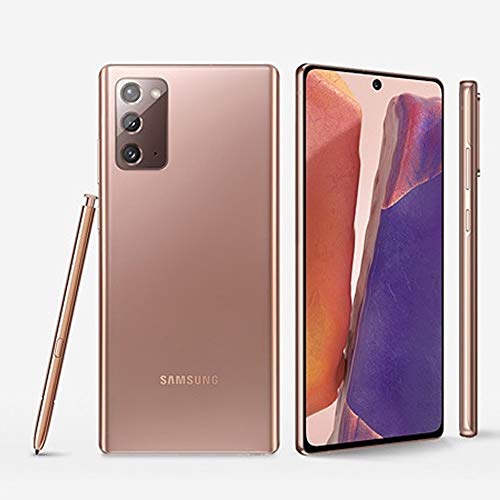 Galaxy Note 20 5G 128GB 8GB 6.7" AMOLED+ Snapdragon 865 Global 5G VoLTE Fully Unlocked Mystic Bronze Renewed O648601