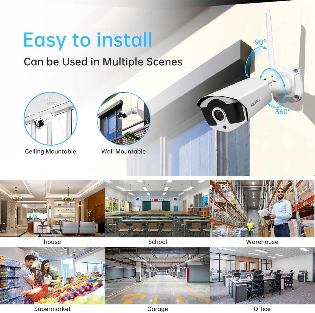3MP Wireless 8-Channel NVR Security Camera System with 1TB Hard Drive V608