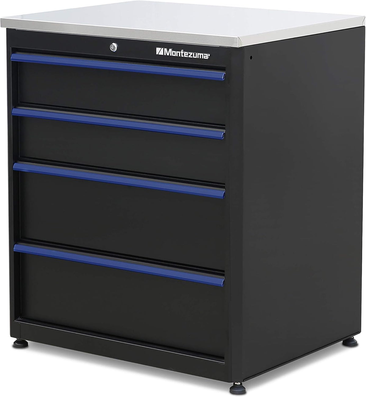 30.5 x 12 Locking 2 Door Wall Cabinet with Black Powder Coat Finish T2858