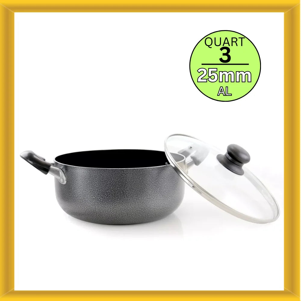 3 Quart Nonstick Aluminum Dutch Oven with Lid M33606