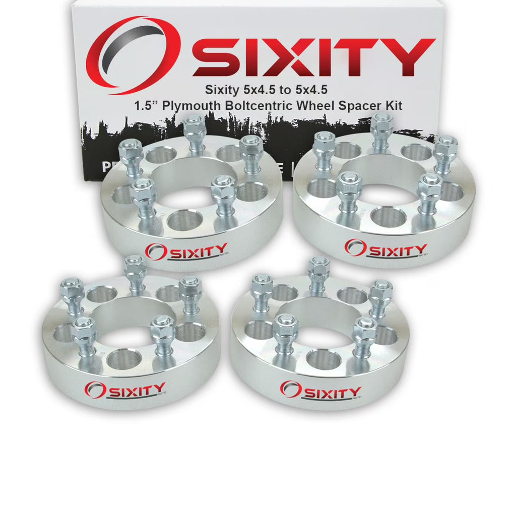 4 pc 1.5" 5x4.5 Wheel Spacers with 1.25in Studs A411