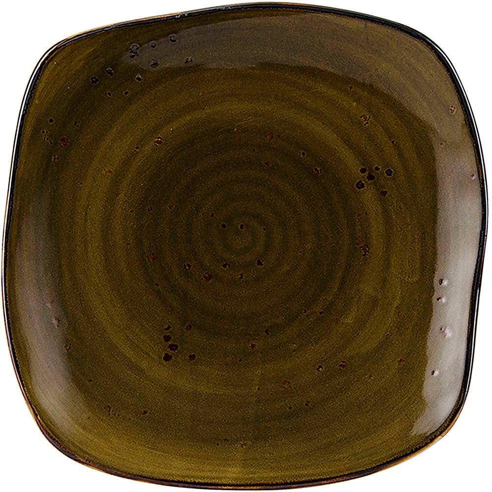 Brown Square Plate P504155