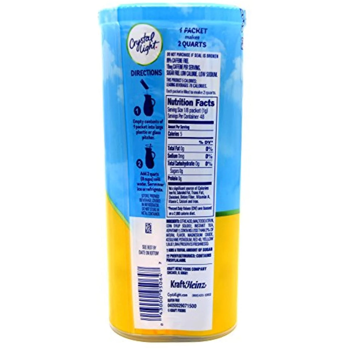 Lemon Iced Tea Drink Mix, 12-Quart Canister (Pack Of 5) J69568