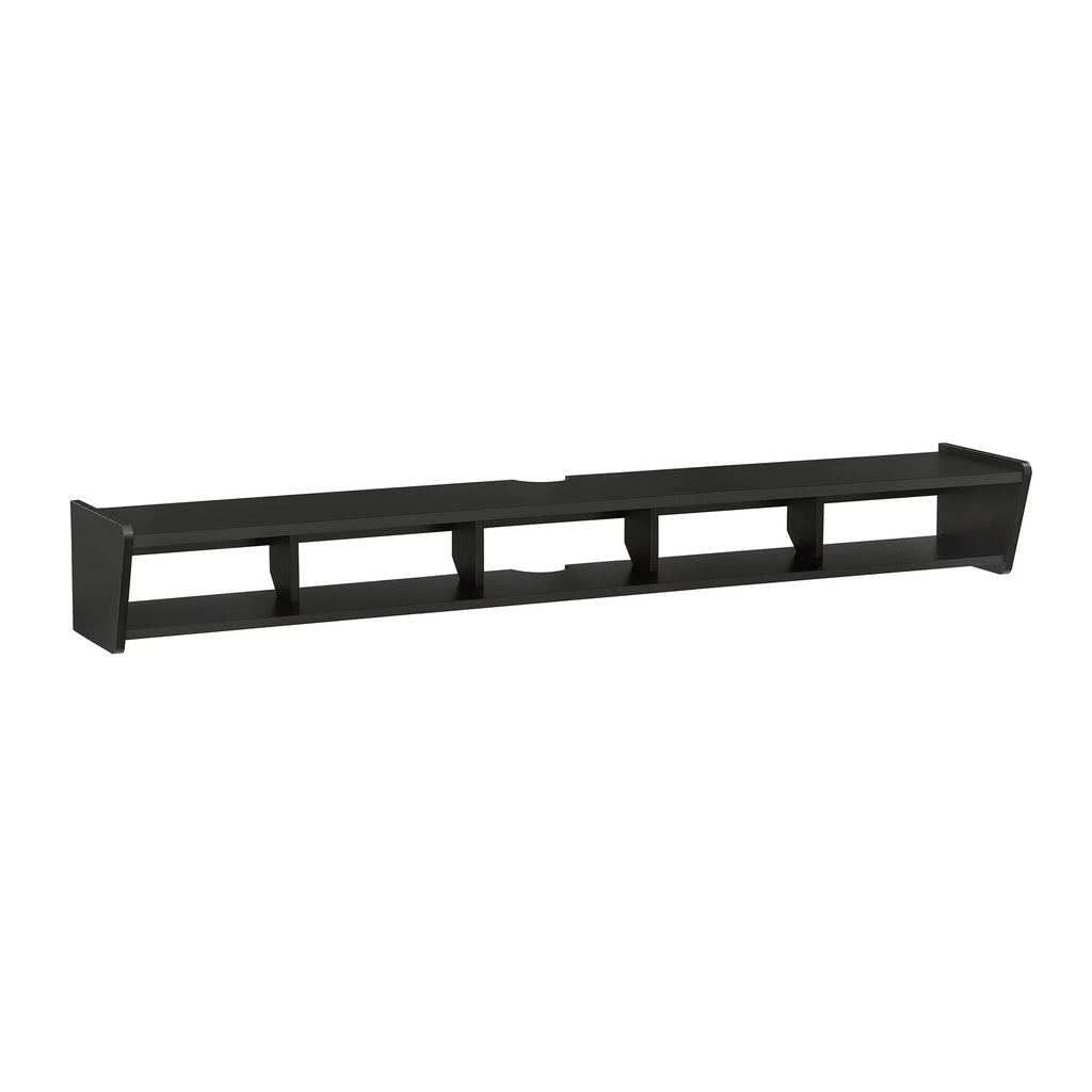 Solid Black Floating TV Stand T844051