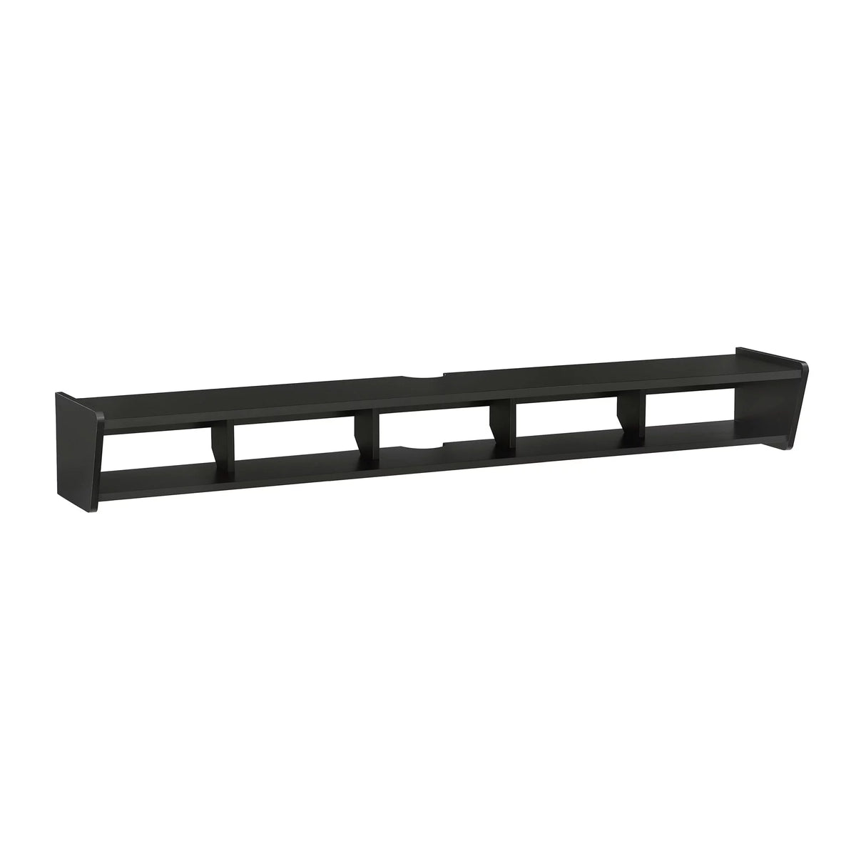 Solid Black Floating TV Stand T844051