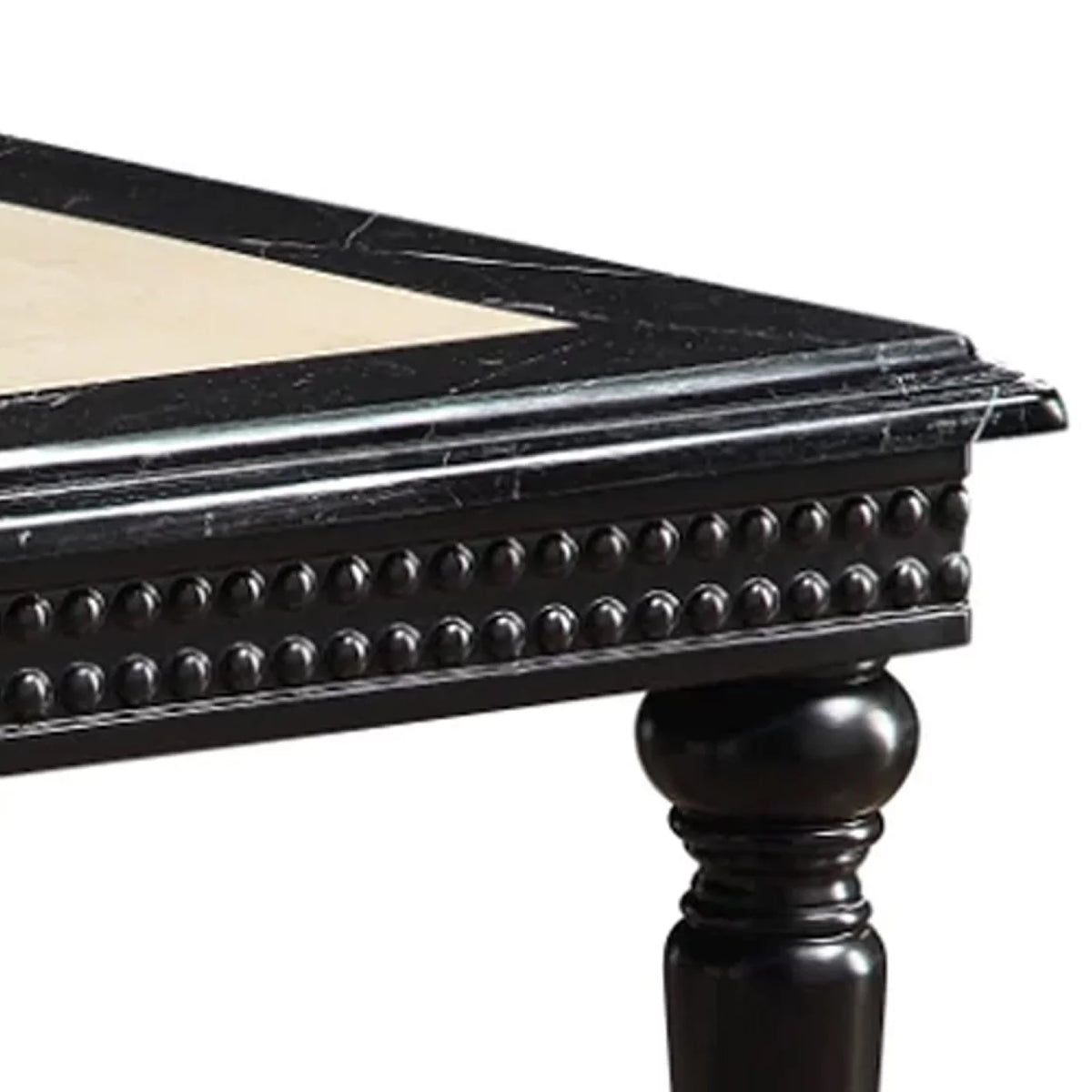 28 Inch Square End Table Marble Top S1337