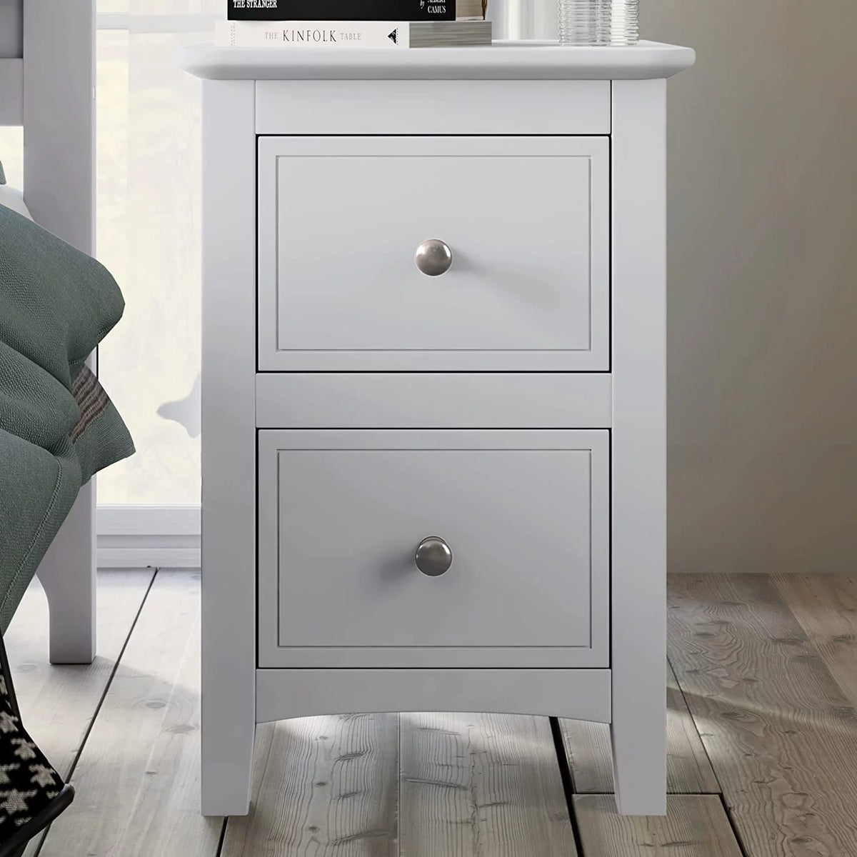 White 3 Piece Wood Bedroom Set with Full Size Bed Q23896