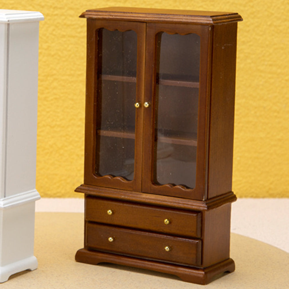 1/12 Miniature Kitchen Cabinet Cupboards with Drawer Dollhouse Furniture Toy S37655