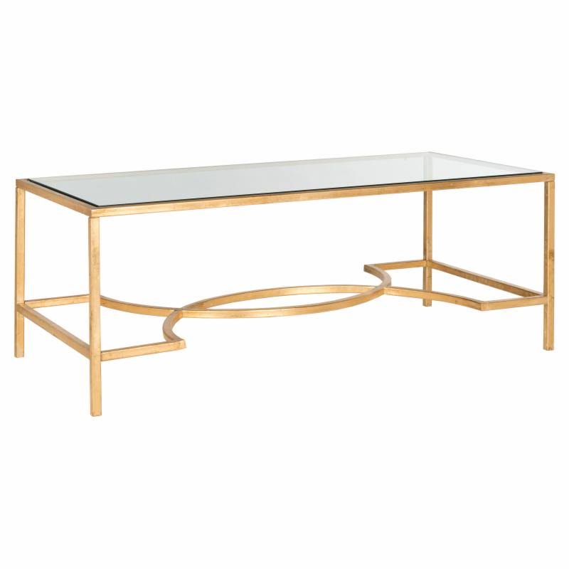 Silver/Black Glass Coffee Table D190