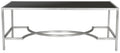 Silver/Black Glass Coffee Table D190