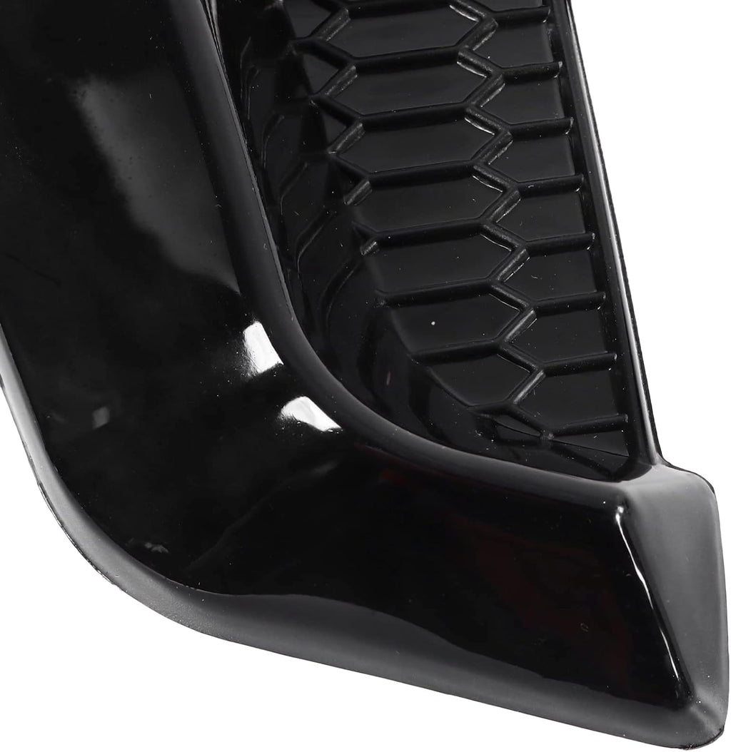 2pcs Gloss Black Car Hood Vent Scoop Kit G67107