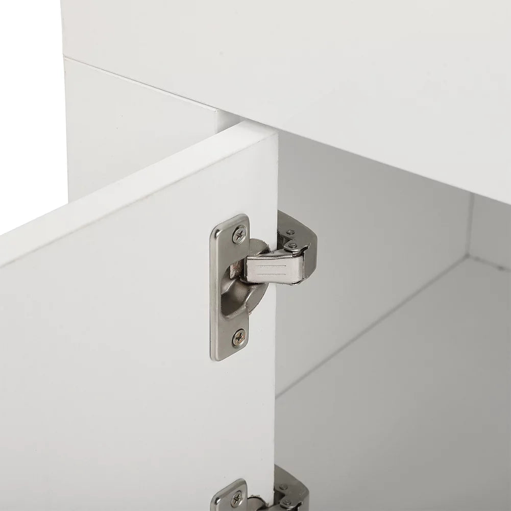 White TV Stand with LED A39317