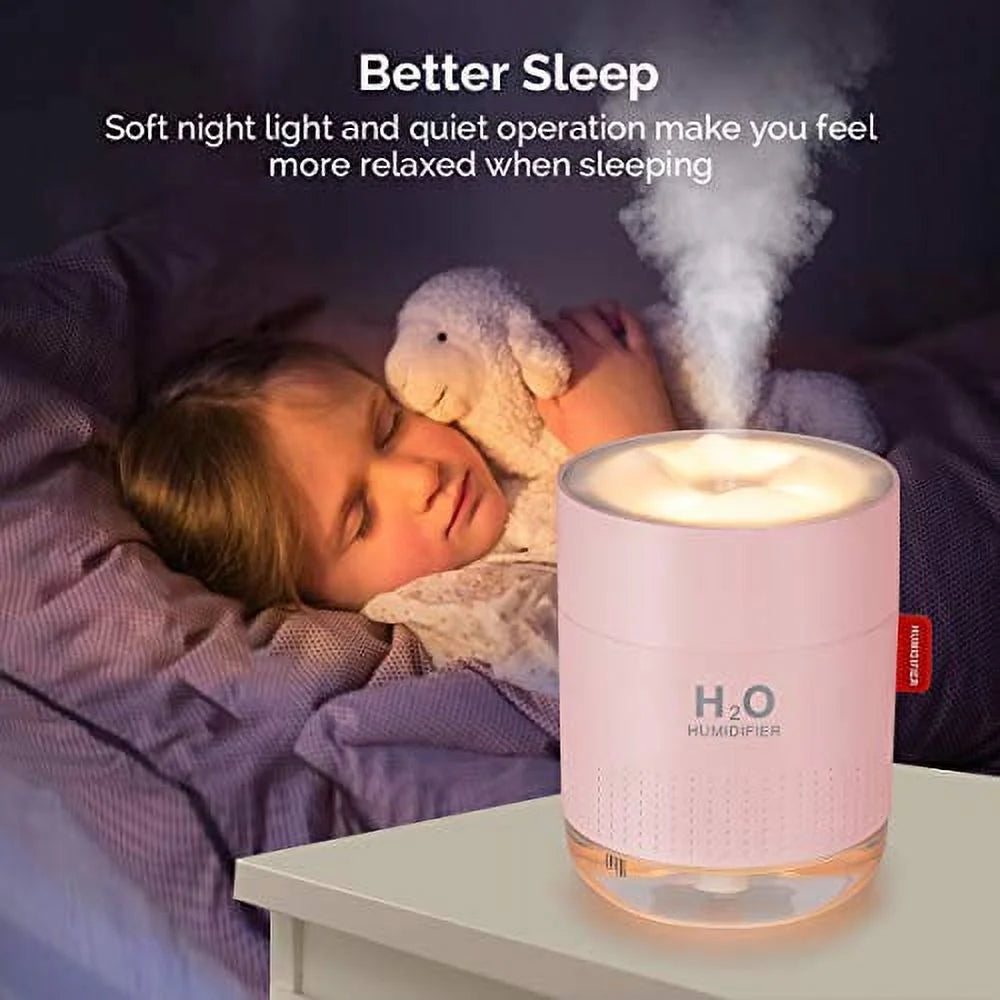 Pink 500ml USB Mini Cool Mist Humidifier R139