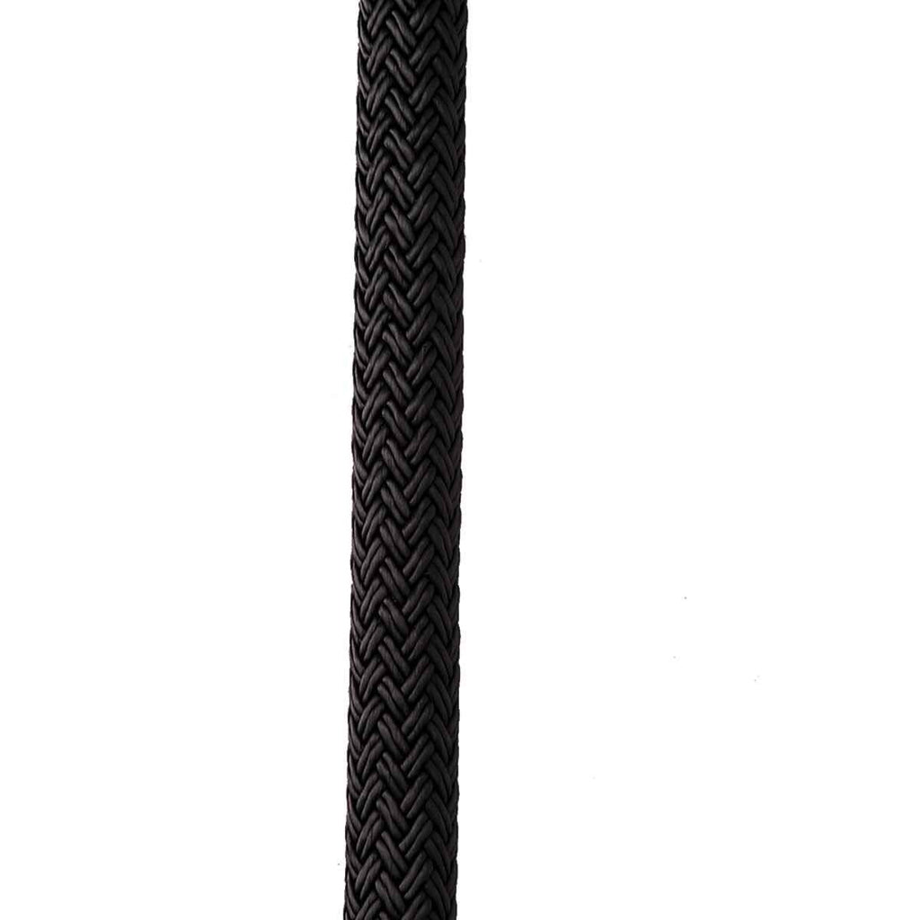 Black 5/8x22 Nylon Double Braid Dock Line R62941
