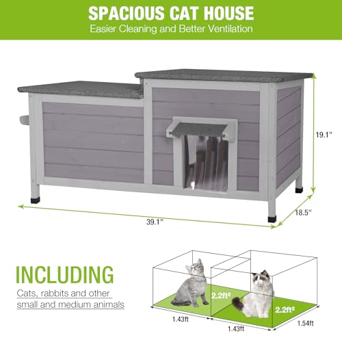Insulated Weatherproof Outdoor Cat House D29282
