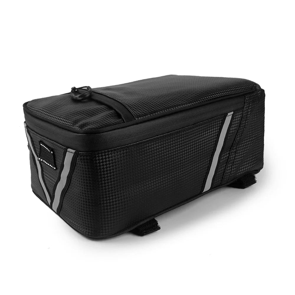 Water Resistant Canvas Bike Rear Seat Bag, 5L Capacity O78785